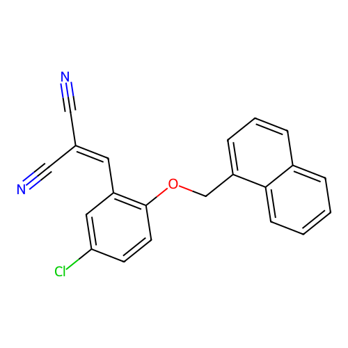 [5-Chloro-2-(naphthalen-1-ylmethoxy)benzylidene]propanedinitrile structure