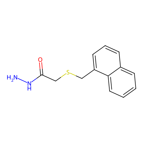 2-(Naphthalen-1-ylmethylsulfanyl)acetohydrazide structure