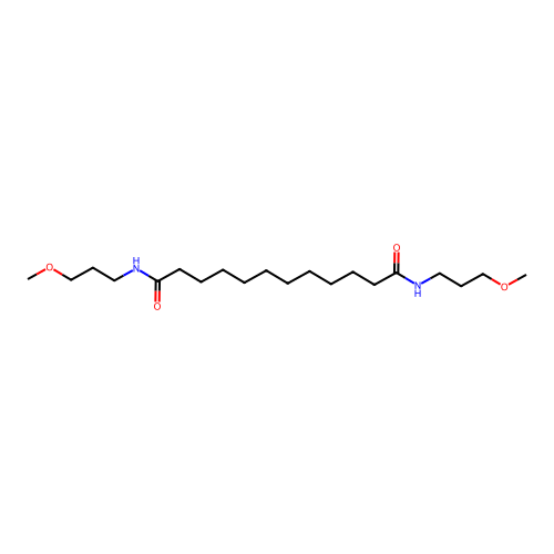 N1,N12-bis(3-methoxypropyl)dodecanediamide structure