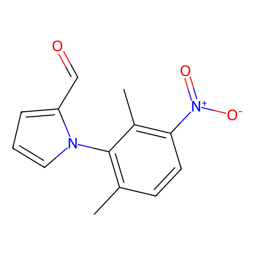 1-{3-nitro-2,6-dimethylphenyl}-1H-pyrrole-2-carbaldehyde structure