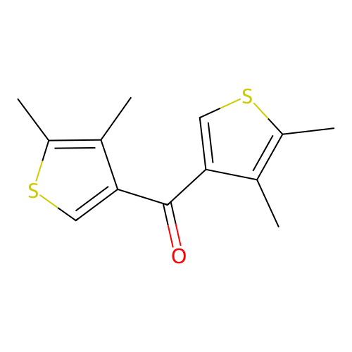 Bis(4,5-dimethyl-3-thienyl)methanone structure