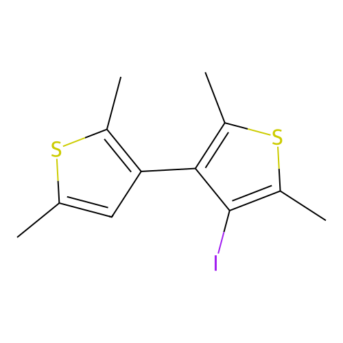 3-(2,5-Dimethylthiophen-3-yl)-4-iodo-2,5-dimethylthiophene structure