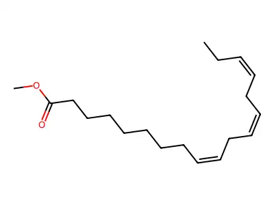 9,12,15-Octadecatrienoic acid, methyl ester, (9Z,12Z,15Z)- structure
