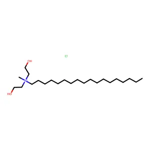 1-Octadecanaminium, N,N-bis(2-hydroxyethyl)-N-methyl-, chloride (1:1) structure
