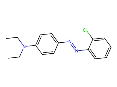 4-[(2-chlorophenyl)diazenyl]-N,N-diethylaniline structure