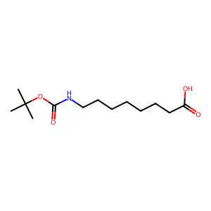 8-(((Tert-butoxy)carbonyl)amino)octanoic acid structure
