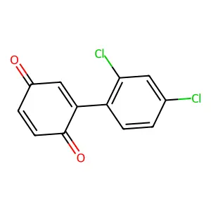 2-(2,4-Dichlorophenyl)cyclohexa-2,5-diene-1,4-dione structure