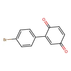 2-(4-Bromophenyl)-1,4-benzoquinone structure