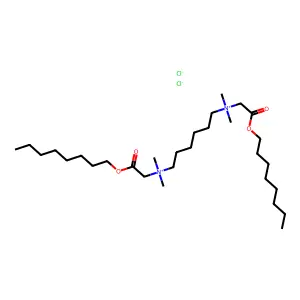 Ammonium, hexamethylenebis((carboxymethyl)dimethyl-, dichloride, dioctyl ester structure
