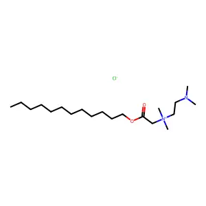 Ammonium, (carboxymethyl)dimethyl(dimethylaminoethyl)-, chloride, dodecyl ester structure