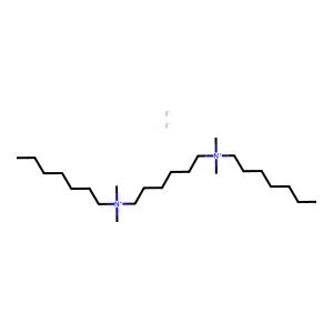 Ammonium, hexamethylenebis(dimethylheptyl-, diiodide structure