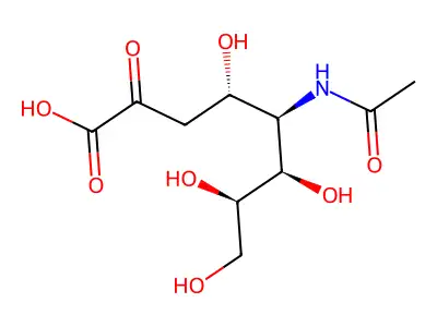 5-Acetamido-3,5-dideoxygalactosyloctulosonic acid structure