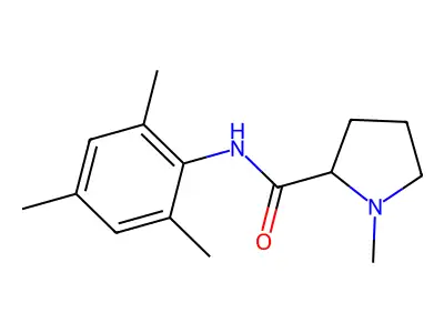 N-Mesityl-1-methylpyrrolidine-2-carboxamide structure