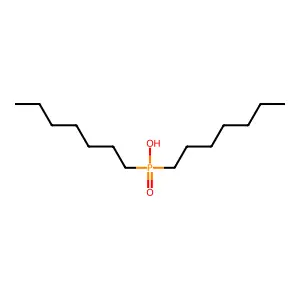 Diheptylphosphinic acid structure