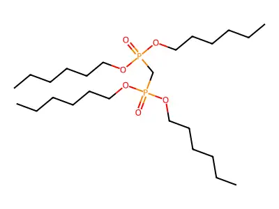 Tetrahexyl methylenediphosphonate structure