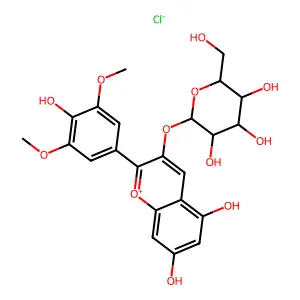 锦葵色素 3-半乳糖苷 structure