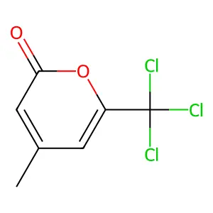 4-methyl-6-(trichloromethyl)-2H-pyran-2-one structure