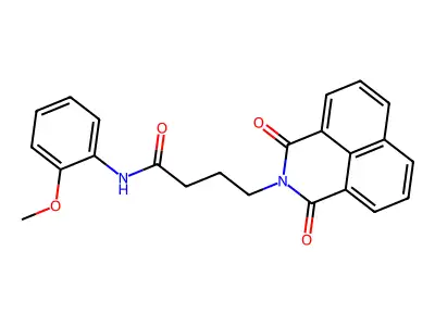 4-(1,3-dioxo-1H-benzo[de]isoquinolin-2(3H)-yl)-N-(2-methoxyphenyl)butanamide structure
