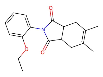 2-(2-ethoxyphenyl)-5,6-dimethyl-3a,4,7,7a-tetrahydro-1H-isoindole-1,3(2H)-dione structure