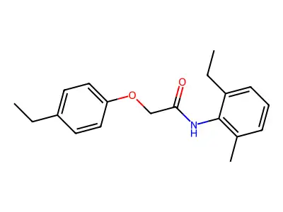 N-(2-ethyl-6-methylphenyl)-2-(4-ethylphenoxy)acetamide structure