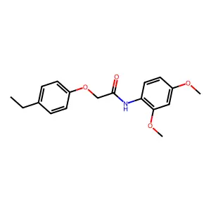 N-(2,4-dimethoxyphenyl)-2-(4-ethylphenoxy)acetamide structure