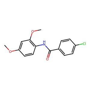4-chloro-N-(2,4-dimethoxyphenyl)benzamide structure