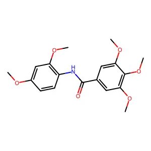 N-(2,4-二甲氧基苯基)-3,4,5-三甲氧基苯甲酰胺 structure