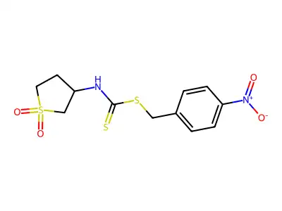 4-Nitrobenzyl (1,1-dioxidotetrahydrothiophen-3-yl)carbamodithioate structure