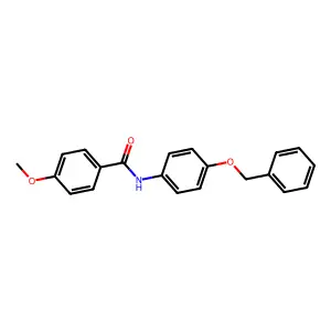 N-[4-(benzyloxy)phenyl]-4-methoxybenzamide structure