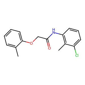 N-(3-chloro-2-methylphenyl)-2-(2-methylphenoxy)acetamide structure