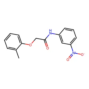 2-(2-methylphenoxy)-N-(3-nitrophenyl)acetamide structure