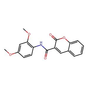 N-(2,4-dimethoxyphenyl)-2-oxo-2H-chromene-3-carboxamide structure