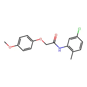 N-(5-chloro-2-methylphenyl)-2-(4-methoxyphenoxy)acetamide structure