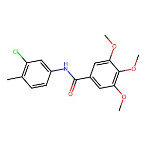 N-(3-Chloro-4-methylphenyl)-3,4,5-trimethoxybenzamide structure