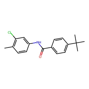4-Tert-butyl-N-(3-chloro-4-methylphenyl)benzamide structure