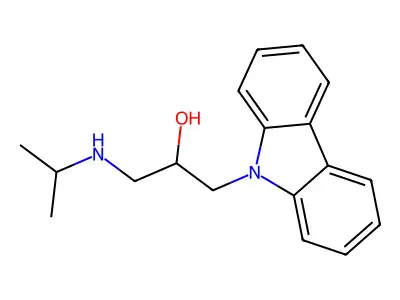 1-Carbazol-9-yl-3-(propan-2-ylamino)propan-2-ol structure