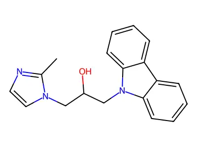 1-Carbazol-9-yl-3-(2-methyl-imidazol-1-yl)-propan-2-ol structure