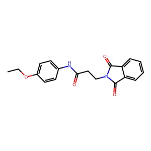 3-(1,3-Dioxo-1,3-dihydro-isoindol-2-yl)-N-(4-ethoxy-phenyl)-propionamide structure