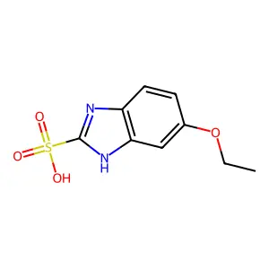 6-ethoxy-1H-benzimidazol-3-ium-2-sulfonate structure