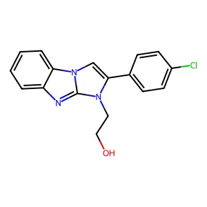 2-[2-(4-Chlorophenyl)imidazo[1,2-a]benzimidazol-3-yl]ethanol structure