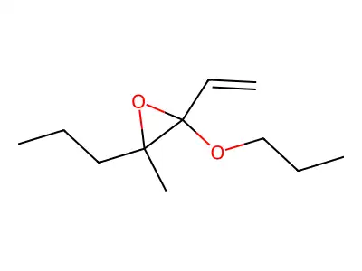 2-Ethenyl-3-methyl-2-propoxy-3-propyloxirane structure