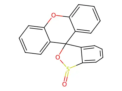 Spiro[2,1-benzoxathiole-3,9'-xanthene]-1-one structure