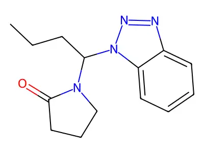 1-[1-(1H-1,2,3-Benzotriazol-1-yl)butyl]pyrrolidin-2-one structure