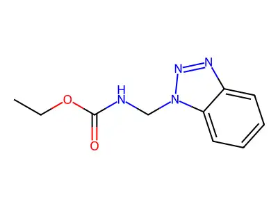 Ethyl N-(benzotriazol-1-ylmethyl)carbamate structure