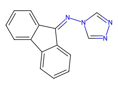 N-(1,2,4-triazol-4-yl)fluoren-9-imine structure
