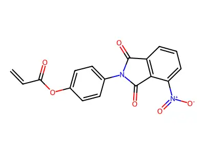 4-(4-Nitro-1,3-dioxoisoindolin-2-yl)phenyl acrylate structure