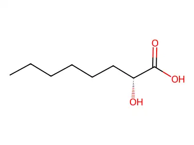 (R)-2-Hydroxyoctanoic acid structure