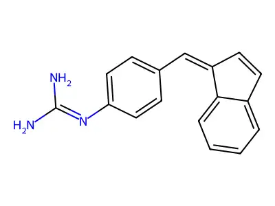 1-(4-((1H-Inden-1-ylidene)methyl)phenyl)guanidine structure
