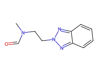 N-[2-(2H-1,2,3-Benzotriazol-2-yl)ethyl]-N-methylformamide structure