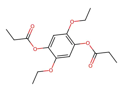 2,5-Diethoxy-4-(propanoyloxy)phenyl propanoate structure